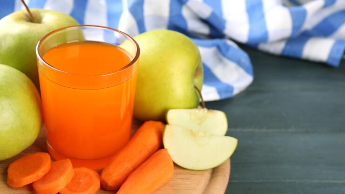 آب پرتقال با سیب و هویج: منبع غنی ویتامین C